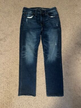 American Eagle Outfitters Men's Dark Jeans - Airflex+